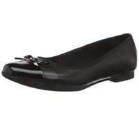 Clarks Fille Scala Bloom Y, Cuir Noir, 35.5 EU