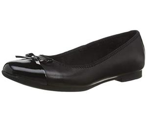 Clarks Fille Scala Bloom Y, Cuir Noir, 36 EU