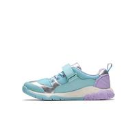 Clarks Fille Tidal Shell K. Basket, Light Blue Combi, 31 EU
