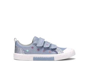 Clarks Foxing Trim K. Childrens Denim Canvas, 11.5