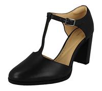 Clarks Femme Freva85 Bar Escarpins, Bleu Marine, 41 EU