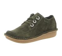Clarks Funny Dream Womens Dark Green Suede, 8