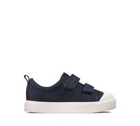 Clarks Garçon City Bright T, Navy Canvas, 22.5 EU Large