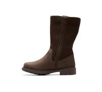 Clarks Garçon Fille AstrolZipWP K. Botte Tendance, Dark Brown, 28.5 EU