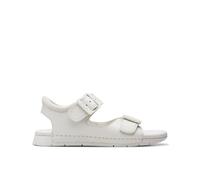 Clarks Garçon Fille BAHA Beach K. Botte Oxford, Blanc, 31.5 EU