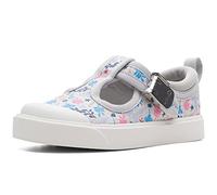 Clarks Garçon Fille City Dance T. Basket, Silver Combi, 20 EU