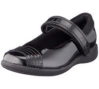 Clarks Garçon Fille Etch Beam T Ballerines, Black Pat, 25.5 EU