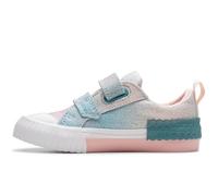Clarks Garçon Fille Foxingbrill T. Basket, Pastel, 25 EU
