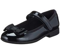 CLARKS Garçon Fille Scala Tap K Ballerines, Black Pat, 32.5 EU