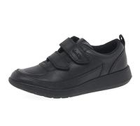 Clarks Garçon Scape Flare K, Black Leather, 32 EU