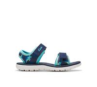 Clarks Garçon Surfing Tide K Sandale Plate, Bleu Marine, 33 EU