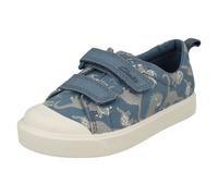 Clarks Garçons Variété Détaillé Toile Chaussures - Ville Brillant