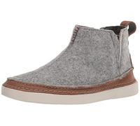 Clarks Gereld Easy Chelsea Bottes pour homme, Textile gris, 44 EU