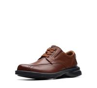 Clarks Gessler Lace Oxford pour Homme, Cuir Brun foncé, 45 EU, Cuir Marron foncé, 44.5 EU Larga