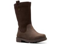 Clarks Girl's Astrolzipwp K. Fashion Boot, marron foncé, 30 EU