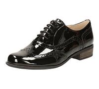 Clarks Hamble Oak, Brogues Femmes - Noir - Schwarz (Black Pat), Taille 34 EU