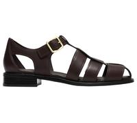 CLARKS Hana Sun Dark Brown Lea 38