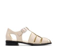 Clarks Hana Sun Womens Off White Lea, 5.5