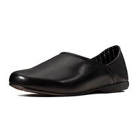 Clarks Harston Elite Pantoufles en cuir noir pour homme, Noir, 43 EU