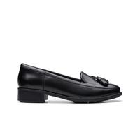 Clarks Mixte Havisham Edge Shoes, Black Leather, 40 EU