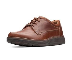 Clarks Heren Un Abode Gemak Derbys Bruin Donker Lichtbruin Leer,41 EU