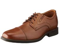 Clarks Homme Whiddon Cap Basket, Foncé Tan Lea, 44.5 EU