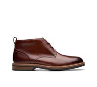 Clarks Homme Aldwin Bottine Chukka, Tan Moyen Lea, 42 EU