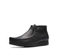 Clarks Homme Bottes Shacre Bottine Chukka, Cuir Noir, 41.5 EU Large