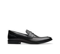 Clarks Homme Brandon Step, Cuir Noir, 44 EU