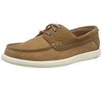 Clarks Homme Bratton Boat Shoe, Nubuck Dark Tan, 44.5 EU