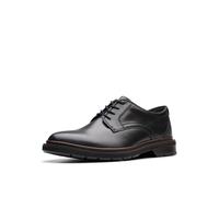 Clarks Homme Burchill Derby Tissu Oxford, Cuir Noir, 43 EU
