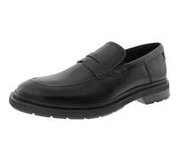 Clarks Homme Burchill Penny Mocassins Plats, Cuir Noir, 40 EU