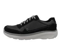 Clarks Homme Chartlite Move Basket, Cuir Noir Noir, 42.5 EU