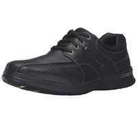 Clarks Homme Cotrell Walk Tissu Oxford, Cuir huileux Noir, 44 EU