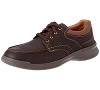 Clarks Homme Donaway Edge Tissu Oxford, Cuir Marron, 44 EU