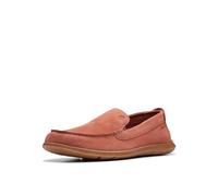 Clarks Homme Flexway Step Mocassin, Daim Rouge, 42 EU Large