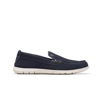 Clarks Homme Flexway Step Semelle de Mocassin, Navy Suede, 48 EU