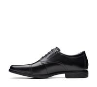 CLARKS Homme Howard Cap, Black Leather, 44 EU