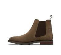 Clarks Homme Jaxen Easy Bottine Chelsea, Daim Pierre, 42.5 EU