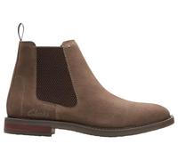 Clarks Homme Jaxen Easy Bottine Chelsea, Daim Pierre, 44 EU