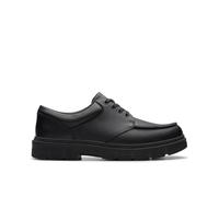 CLARKS Homme Lorcam Edge Y, Black Leather, 36 EU