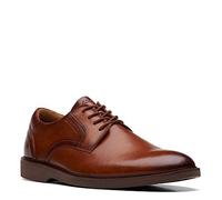 Clarks Homme Malwood Lace Tissu Oxford, Marron Clair/Cuir, 44.5 EU