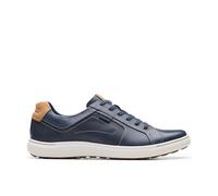 Clarks Homme Mapstone Lace Sneaker, Navy Leather, 43 EU