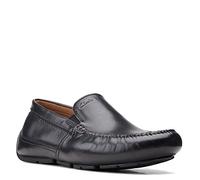 Clarks Homme Markman Plain Mocassin de Style Conduite, Cuir Noir, 42.5 EU