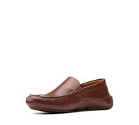 Clarks Homme Markman Plain Mocassin, Foncé Tan Lea, 44.5 EU