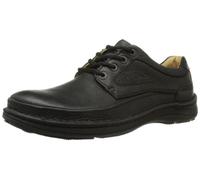Clarks Homme Nature Three Derbys, Noir Black Leather, 44.5 EU