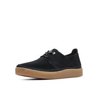 Clarks Homme Oakpark Lace Tissu Oxford, Black Black Suede Look, 40 EU