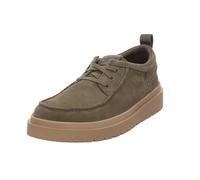 Clarks Homme Polden MOC Derby, Olive Suede, 43 EU