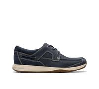 Clarks Homme Sailview Lace, Nubuck Bleu Marine, 43 EU