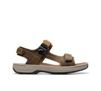 Clarks Homme Saltway Trail Sandal, Light Tan Lea, 41.5 EU